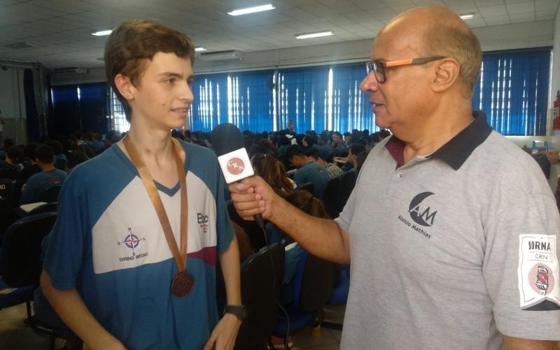Aluno da Etec Rosa Perrone conquista 3º lugar