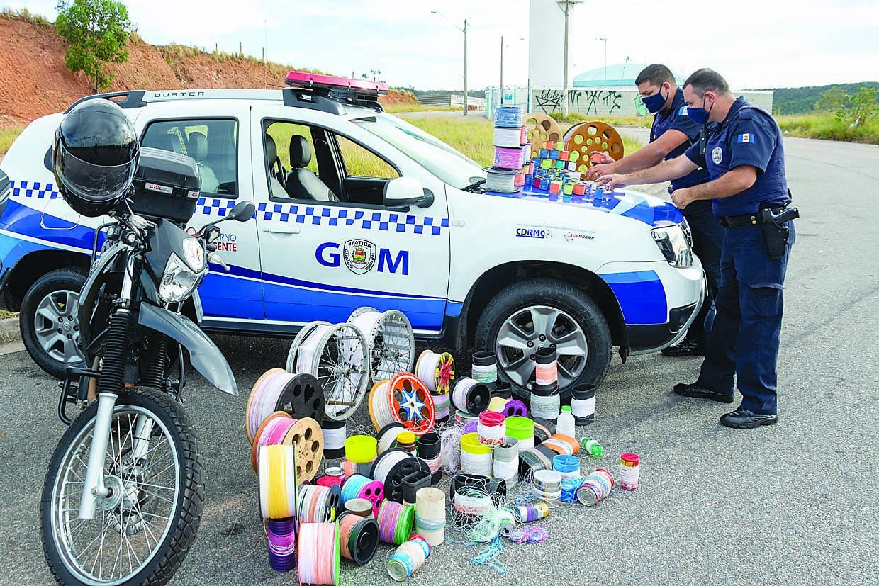 GM de Itatiba realiza operação contra o uso de linha com cerol