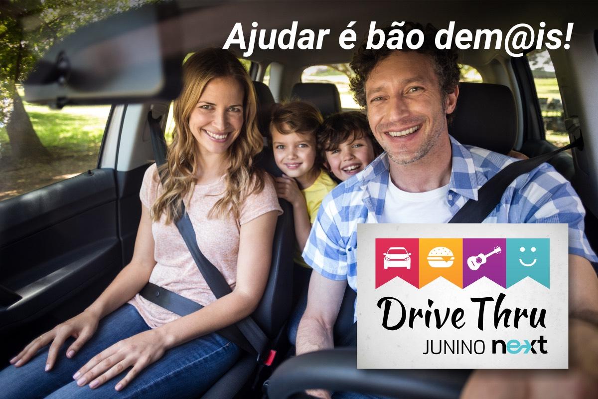 Uma festa de solidariedade, sem ter que sair do carro.