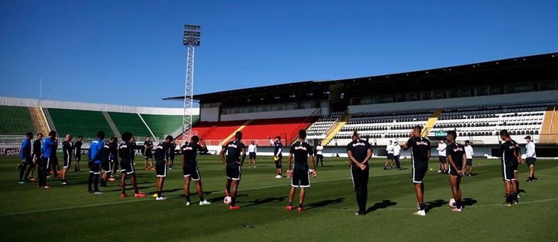 Bragantino testa protocolo de segurança em treino no seu estádio