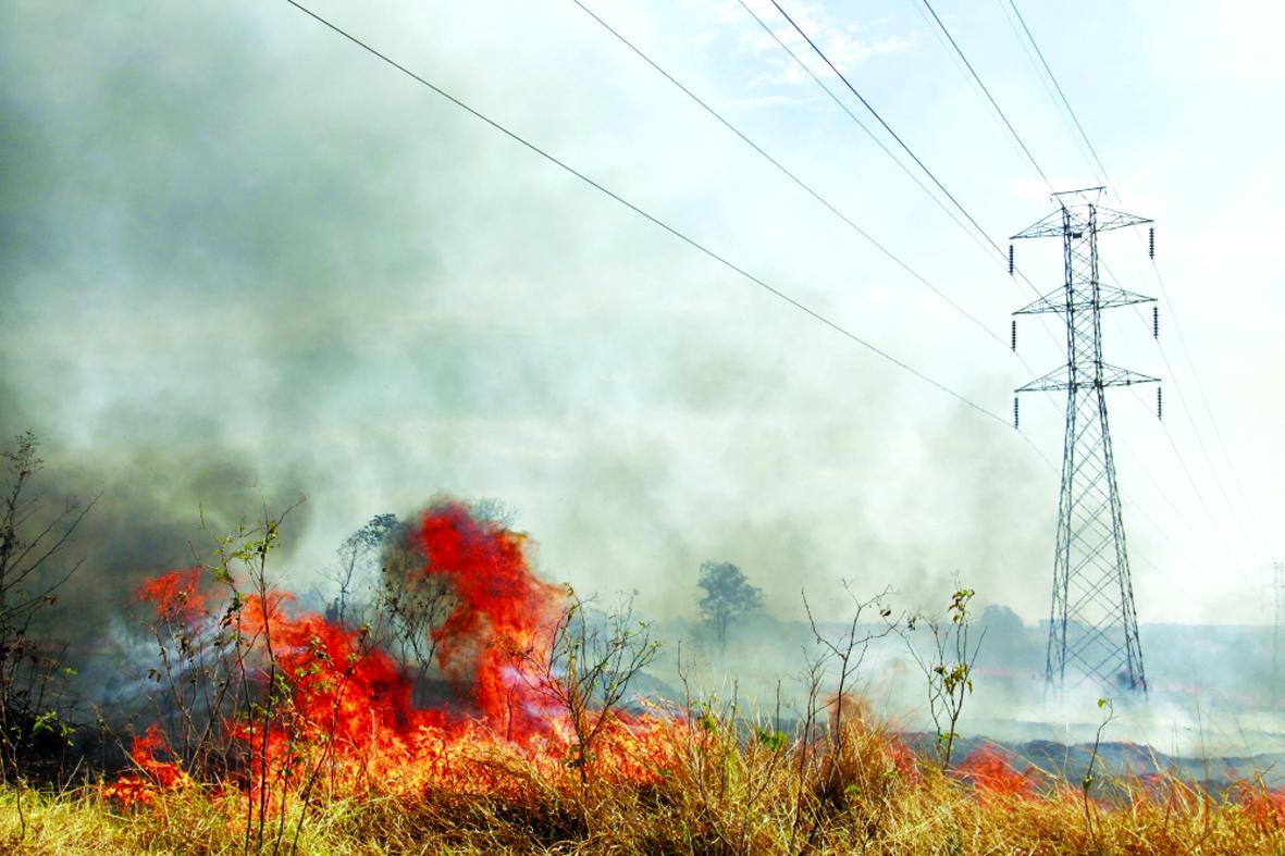 Queimadas prejudicam fornecimento de energia