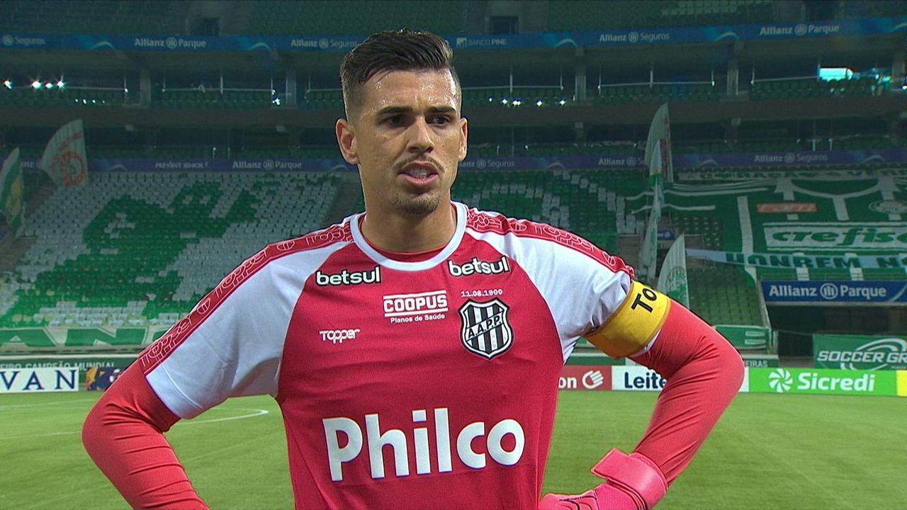 Goleiro Ivan celebra marca de 150 jogos pela Ponte Preta