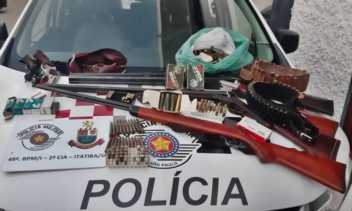 Homem é preso por porte ilegal de armas, munições e tentativa de homicídio