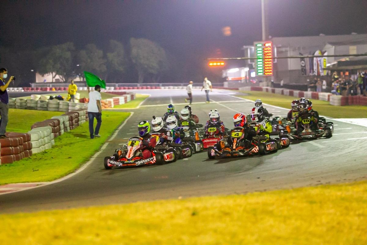 Etapa noturna da Copa F-Racers de Kart tem disputas acirradas