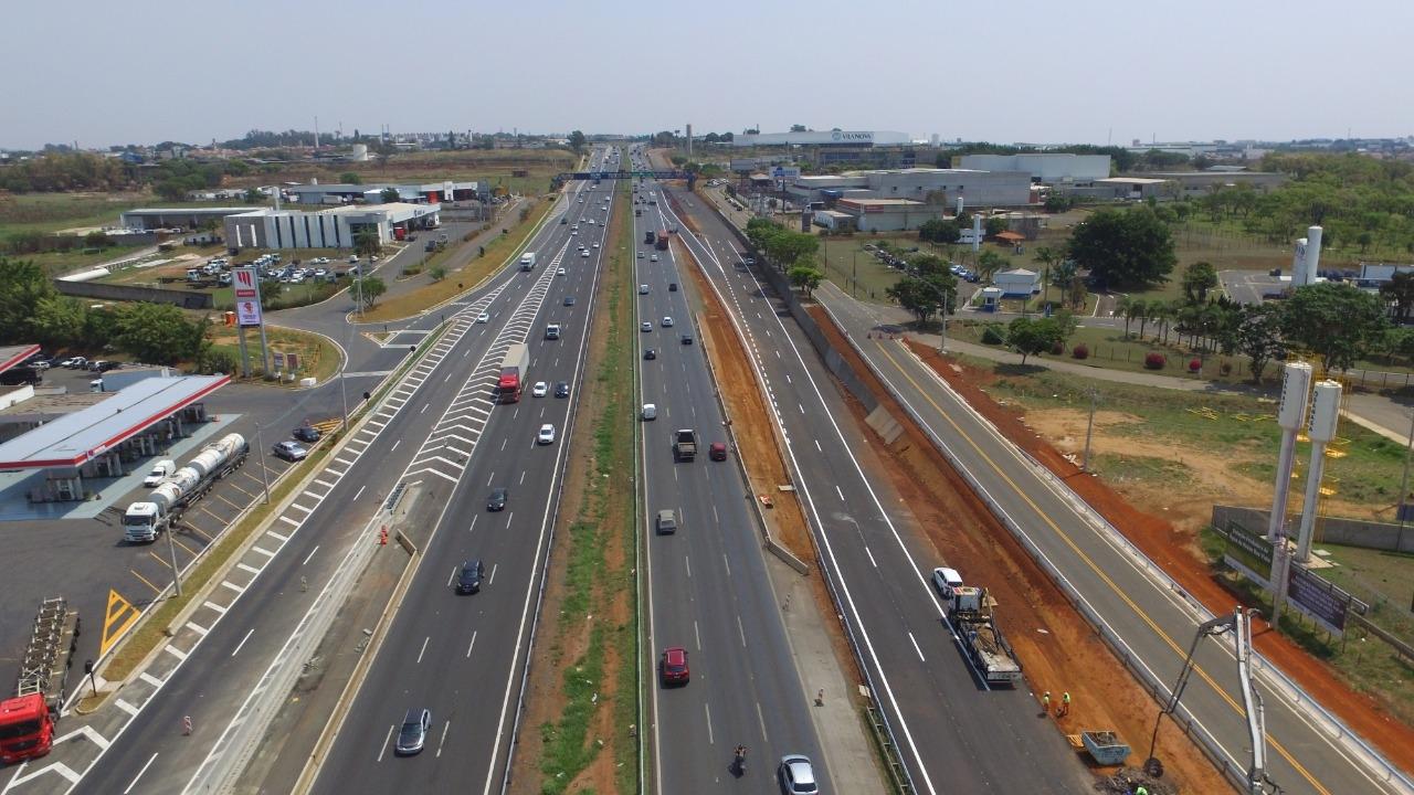 Rota das Bandeiras libera novo trecho da marginal da D. Pedro I (SP-065), em Campinas, nesta sexta (9)