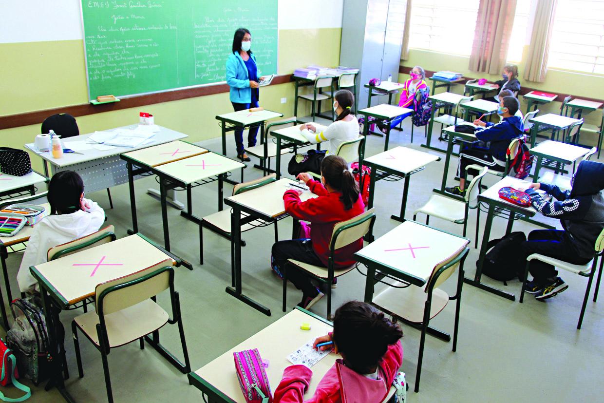 Aulas presenciais em Morungaba retornam com 35% do número de estudantes matriculados