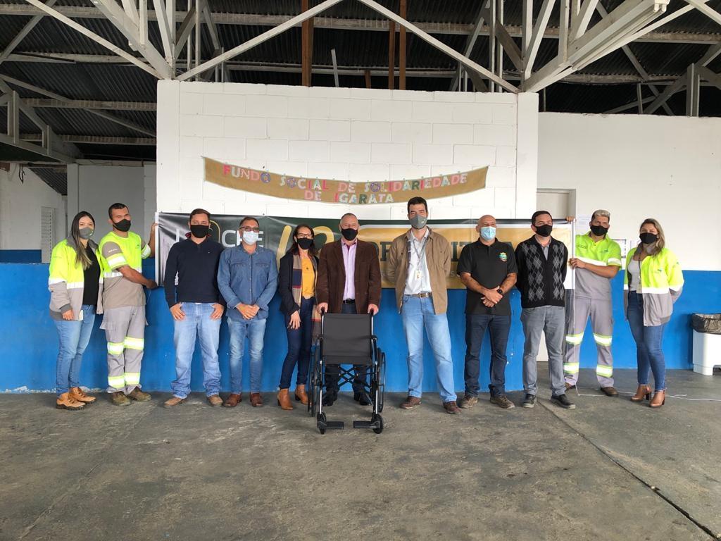 Prefeitura de Igaratá e Rota das Bandeiras firmam parceria para arrecadação e troca de lacres de alumínio por cadeiras de rodas