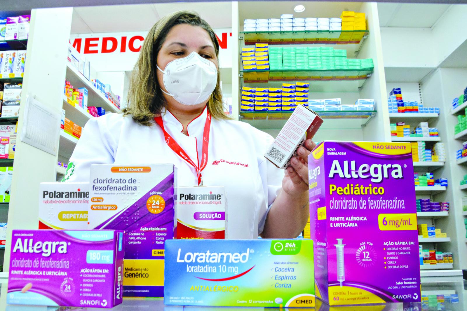 Drogarias registram aumento nas vendas de antialérgicos durante período de seca