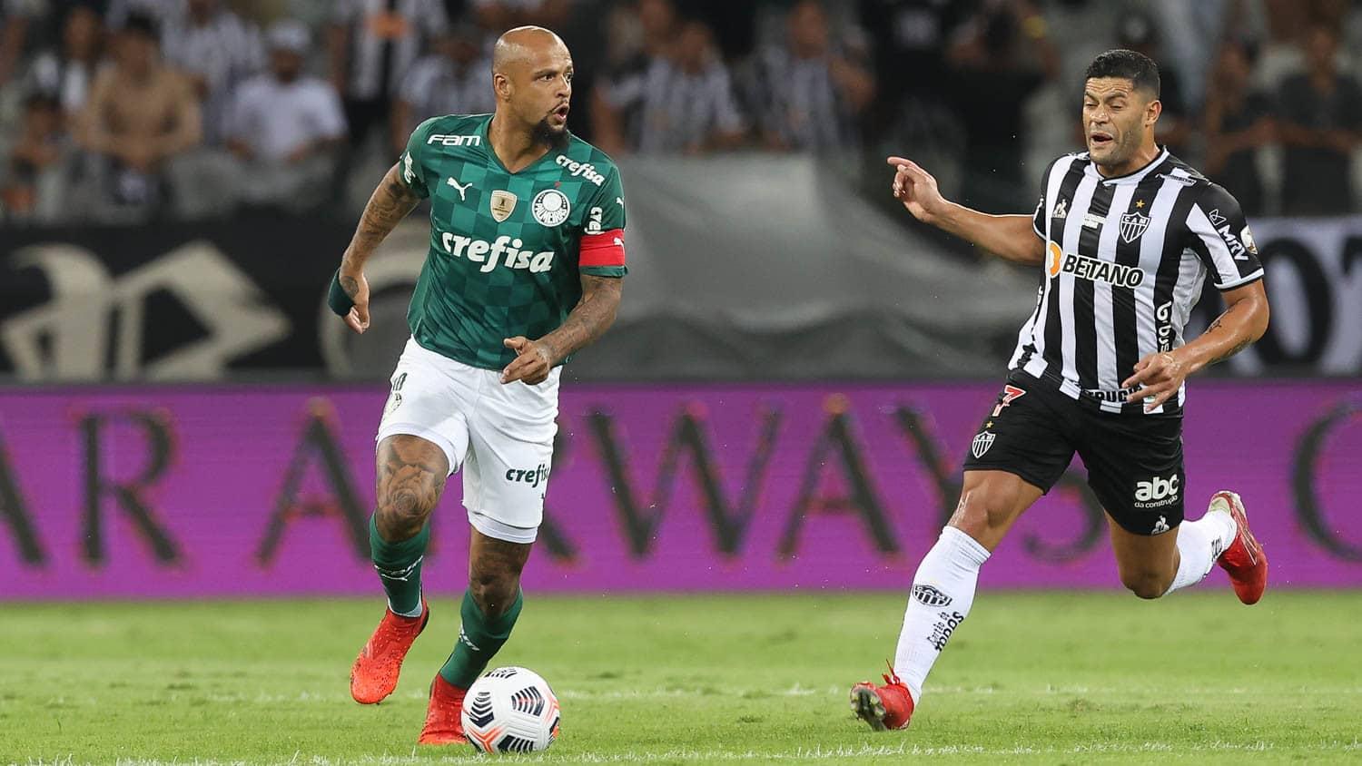 Dudu marca, Palmeiras empata com Atlético-MG e vai à final da Libertadores