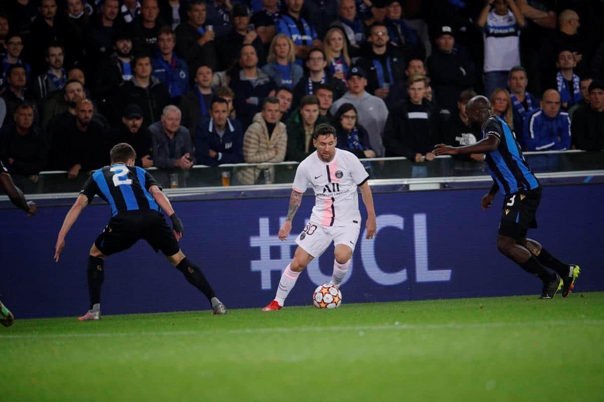 Em estreia do trio na Liga dos Campeões, PSG empata com Brugge e decepciona