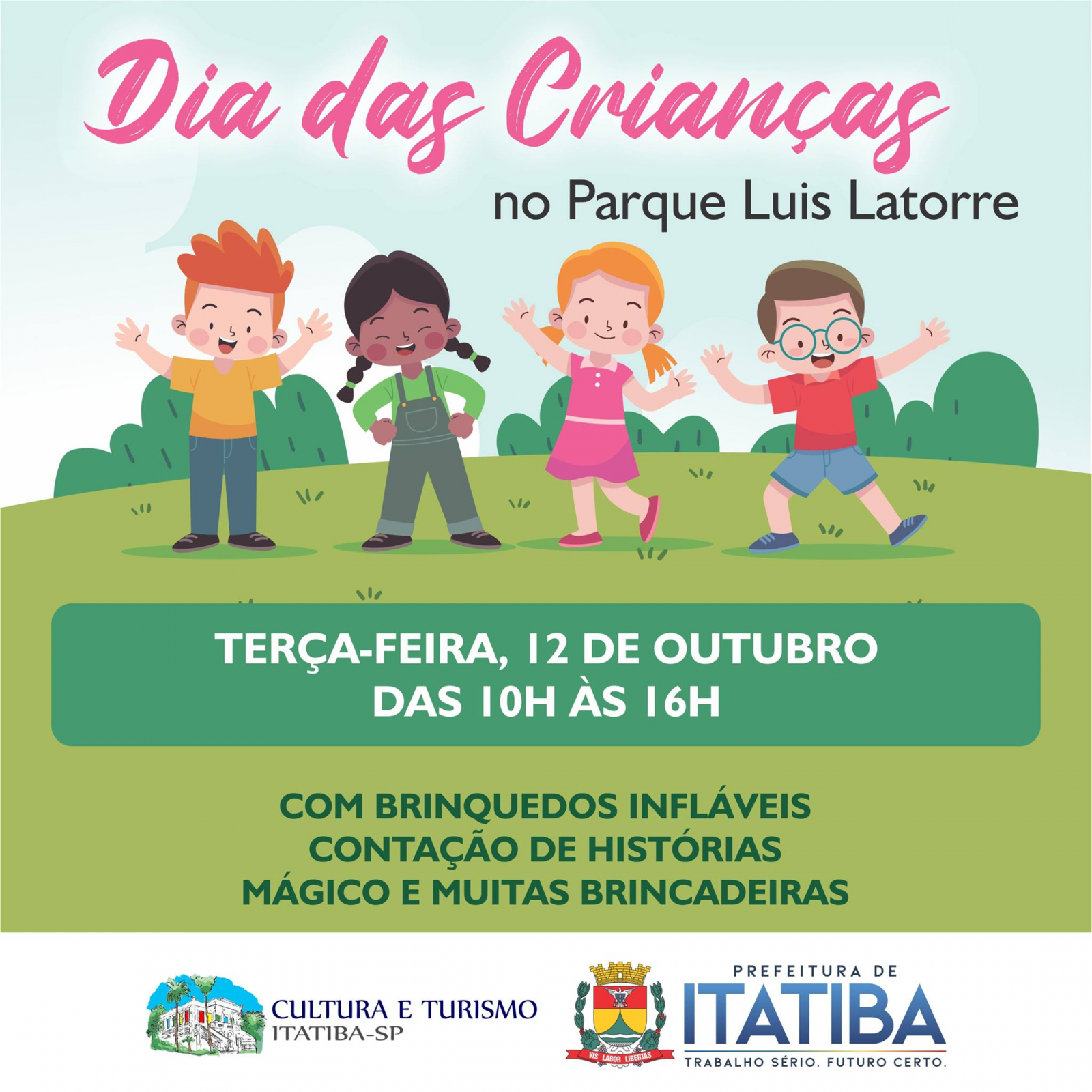 Dia das Crianças terá ações de recreação no Parque Luís Latorre e em bairros