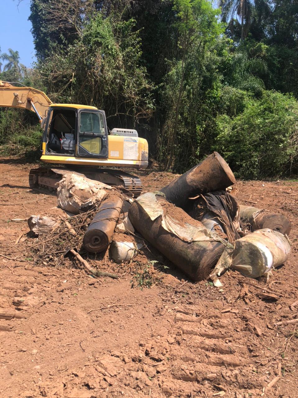 Secretaria de Obras inicia retificação do Ribeirão Jacaré próxima à foz com o Rio Atibaia