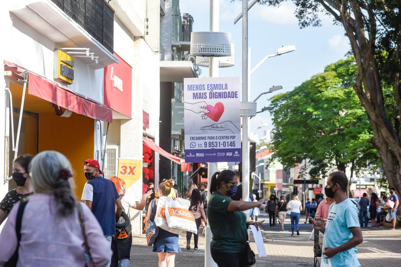 CDL e Sincomercio Jundiaí apoiam campanha “Menos Esmola Mais Dignidade”