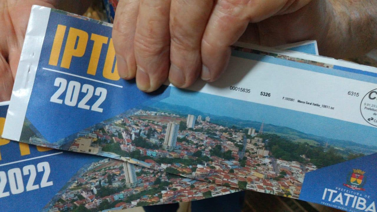 Em Itatiba, primeira parcela do IPTU 2022 vence em fevereiro