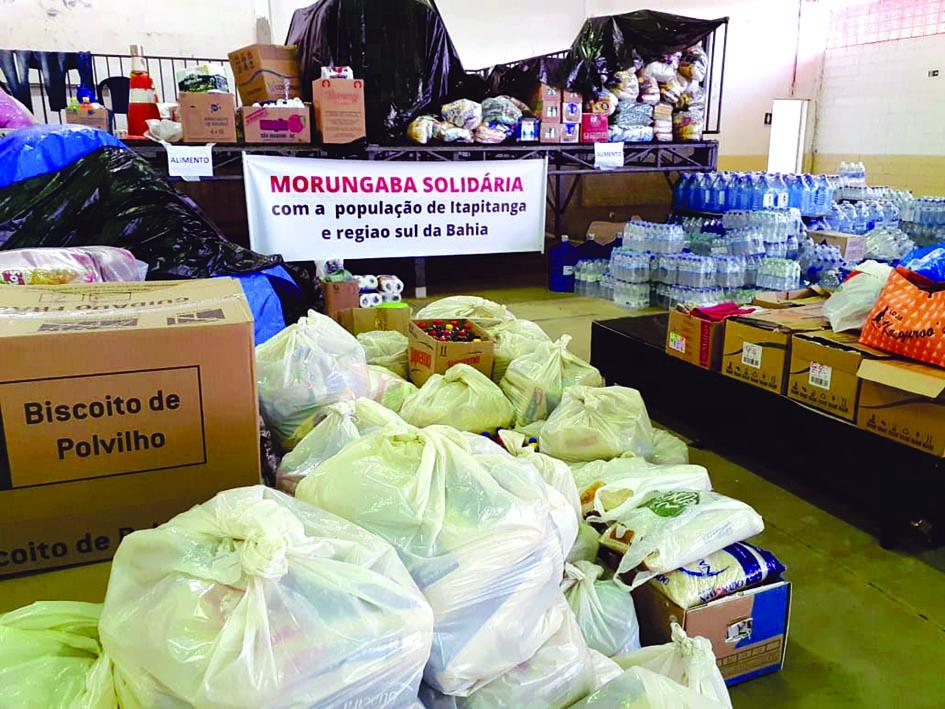 Morungaba arrecada quase 23 toneladas de doações para ajudar vítimas de enchentes na Bahia
