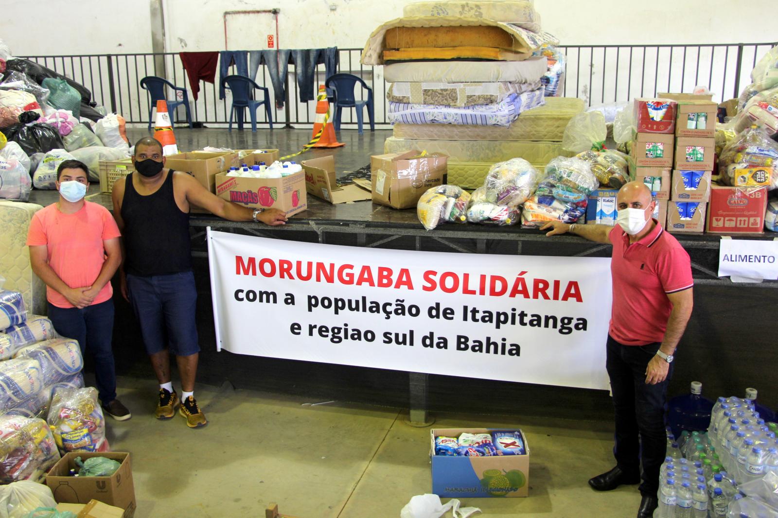 Morungaba envia doações para moradores de Itapitanga-BA e região