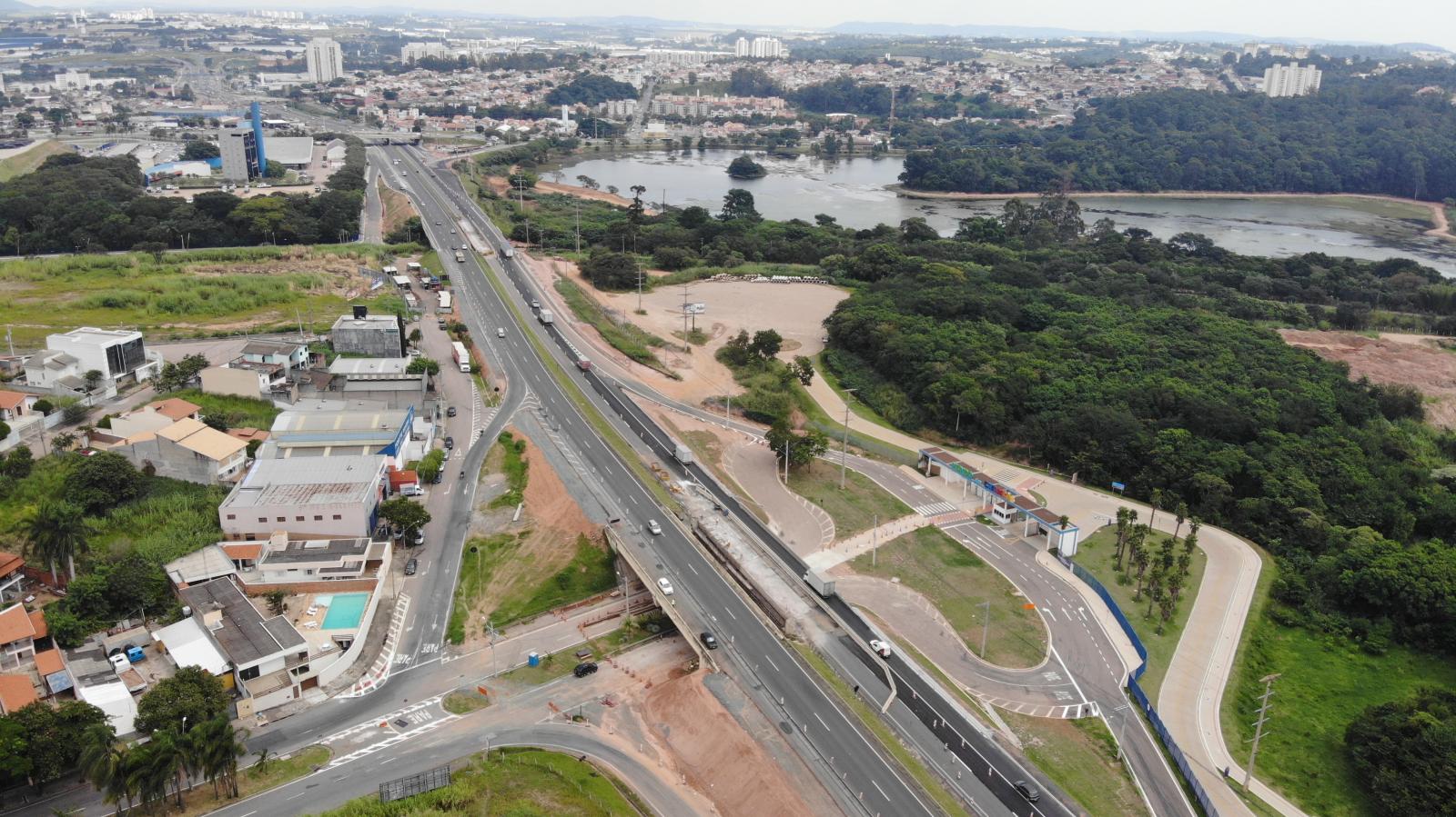 Rota das Bandeiras realiza obras no acesso à avenida Alberto Rodrigues de Oliveira, em Jundiaí, entre terça e quinta-feira (26 a 28/4)