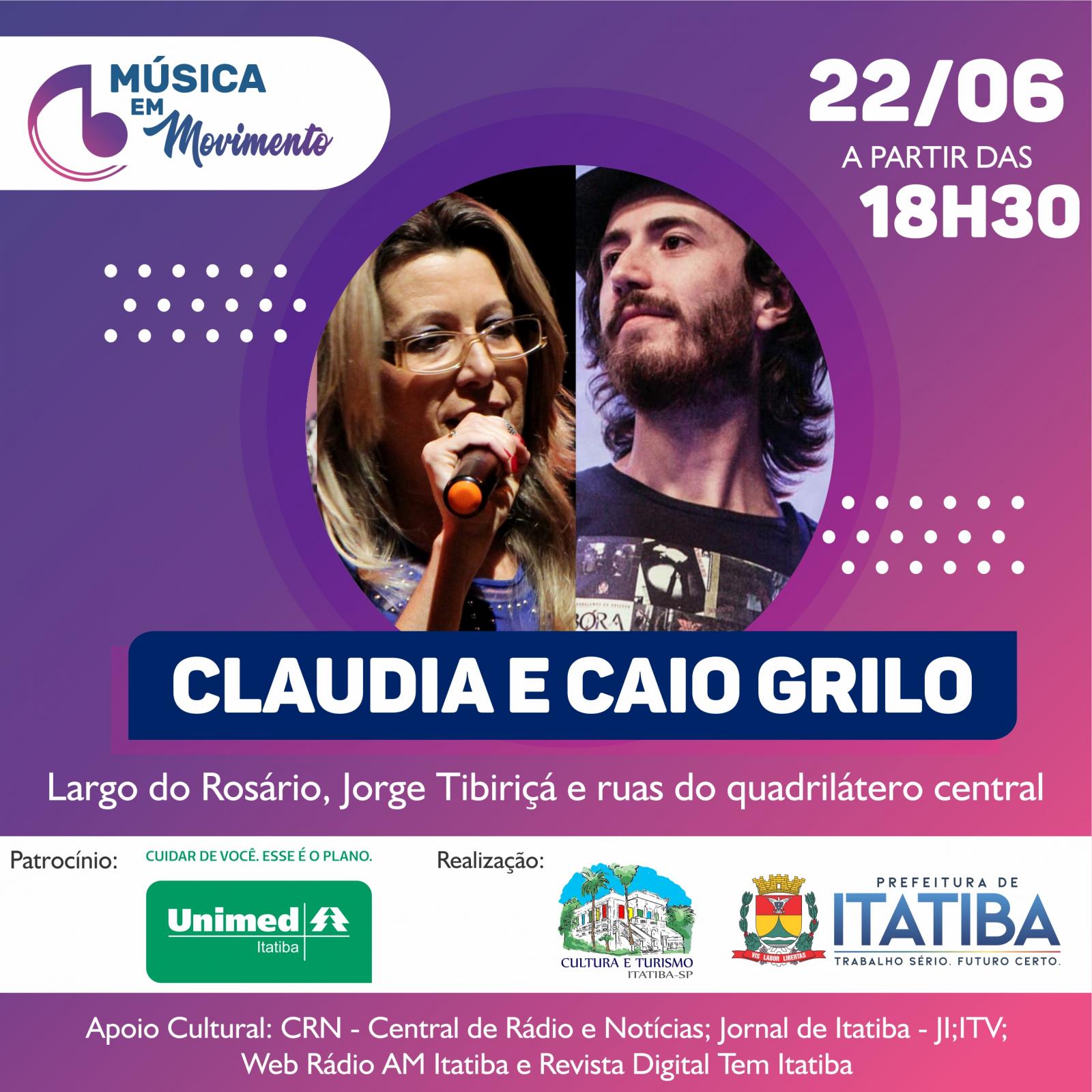 Hoje tem Música em Movimento no Centro