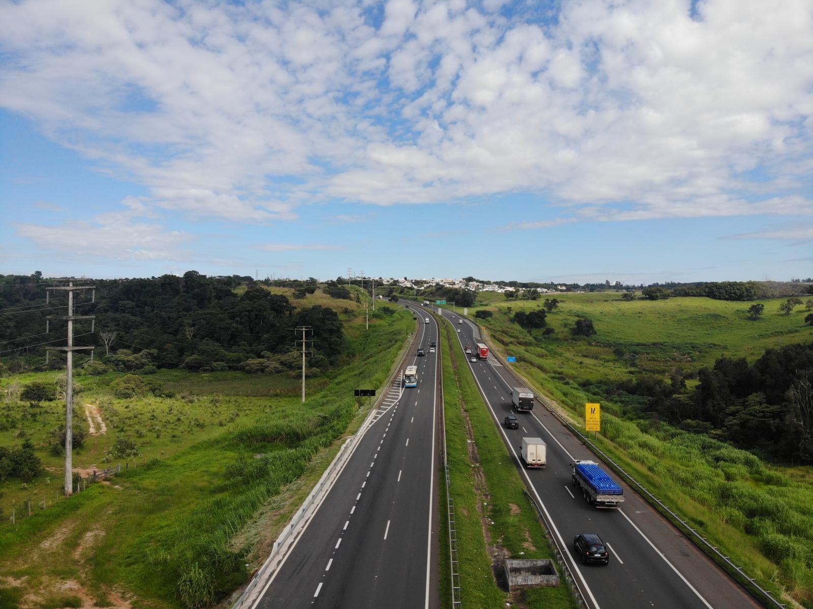 Rodovia D. Pedro I (SP-065), em Campinas, terá reparos no pavimento neste sábado