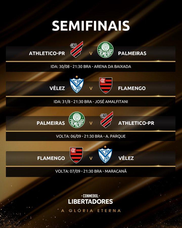 Definidas datas e horários da semis da Libertadores e Sul-Americana