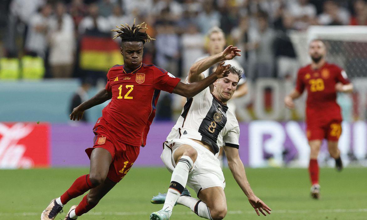 Alemanha arranca 1 a 1 com Espanha e segue viva no Grupo E da Copa