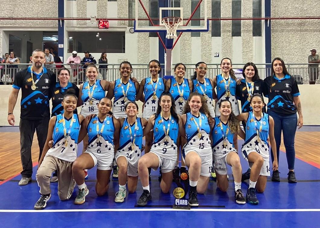 Basquete feminino Sub-17 da PMI é campeão da ARB