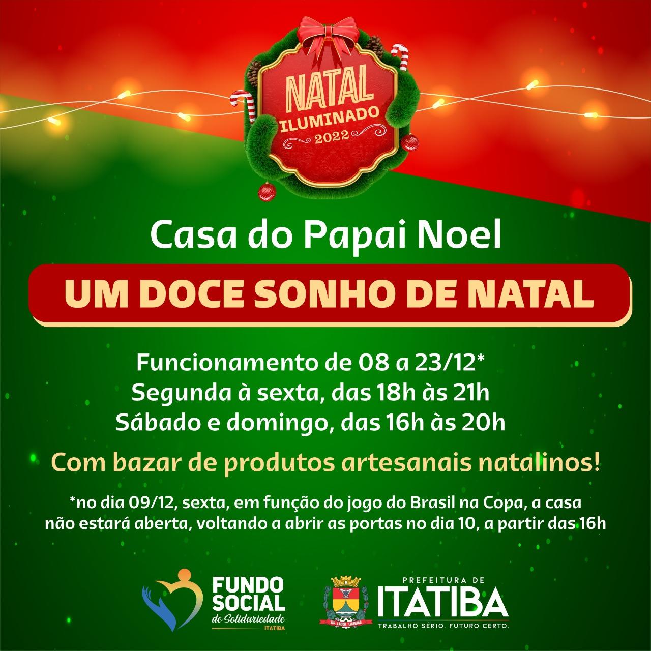 Natal Iluminado de Itatiba inaugura Casa do Papai Noel na noite desta  quinta (08/12) - Jornal de Itatiba