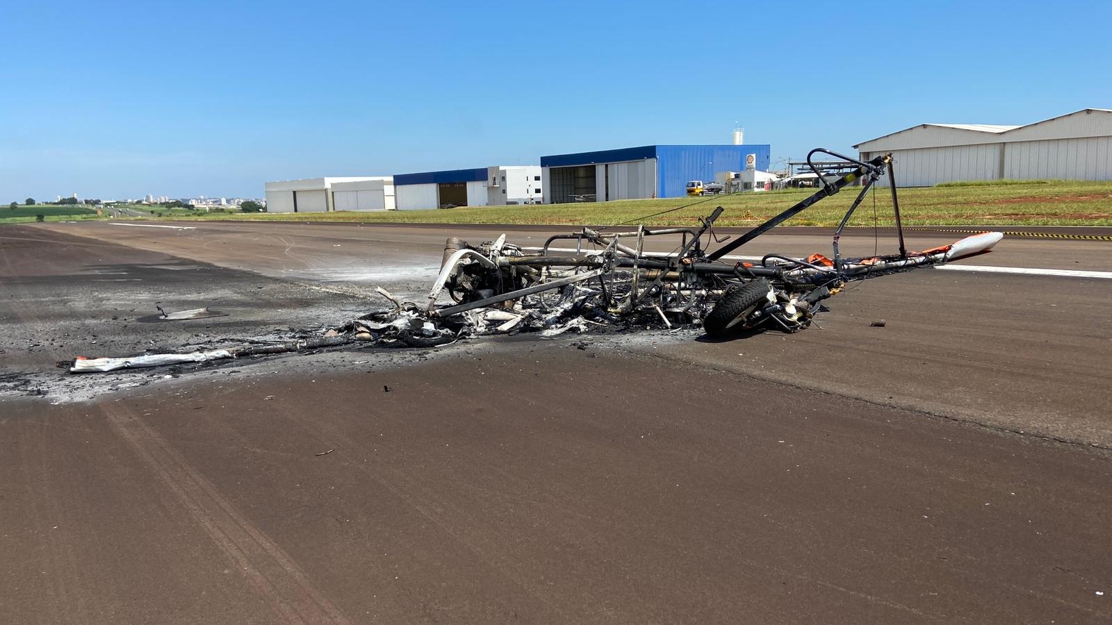 Avião de pequeno porte cai no aeroporto de Americana