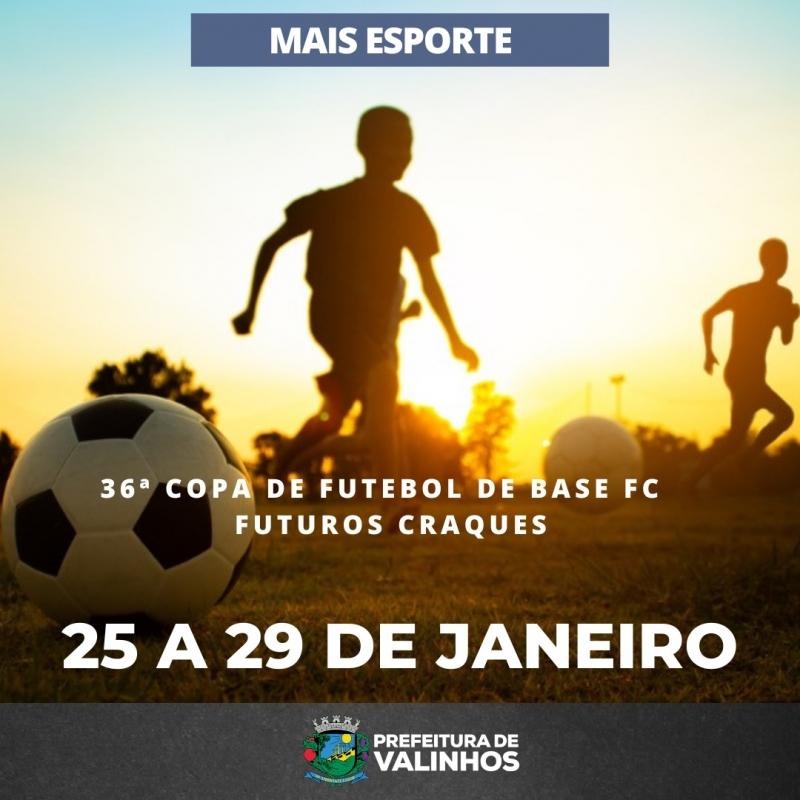 Valinhos sedia a 36ª Copa de Futebol de Base ‘Futuros Craques’