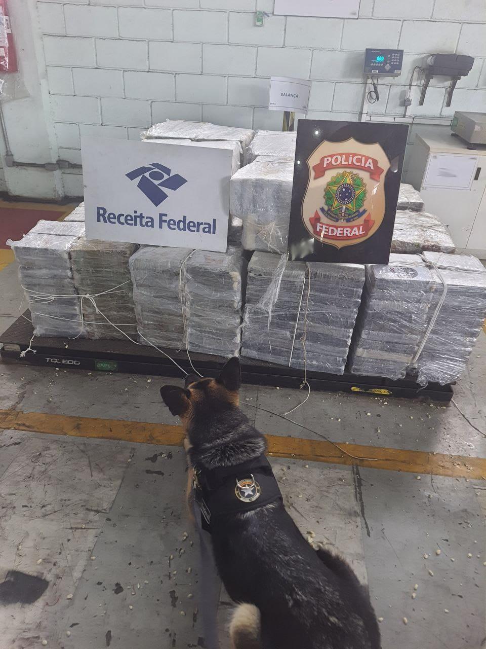 Receita Federal intercepta 887Kg de cocaína no Porto de Santos