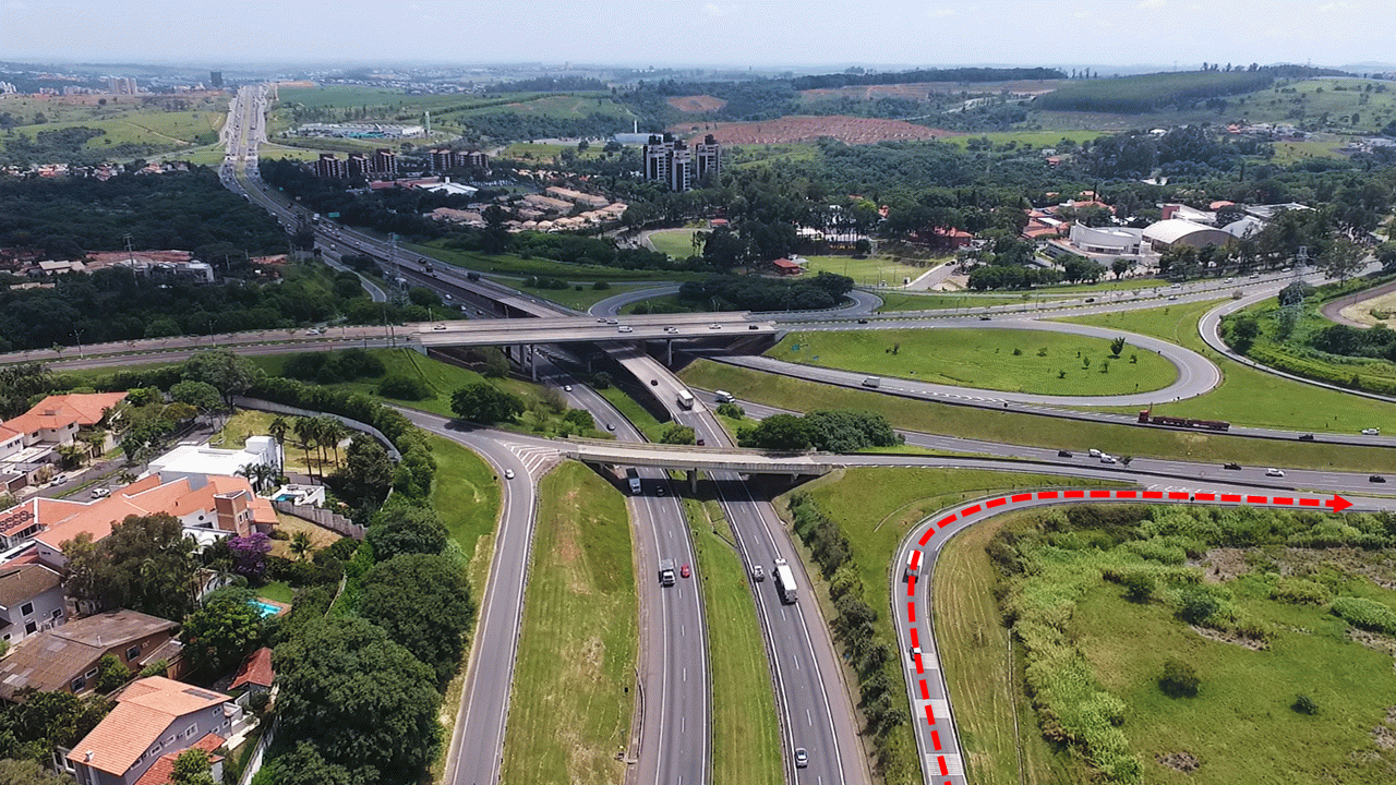 Acesso do anel viário (SP-083) à D. Pedro I (SP-065) terá bloqueios nesta quarta-feira (29/3)