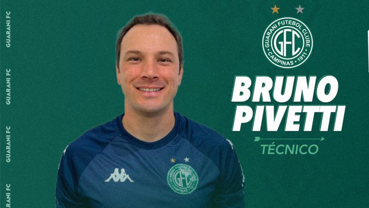Bruno Pivetti, é anunciado como o novo técnico do Guarani