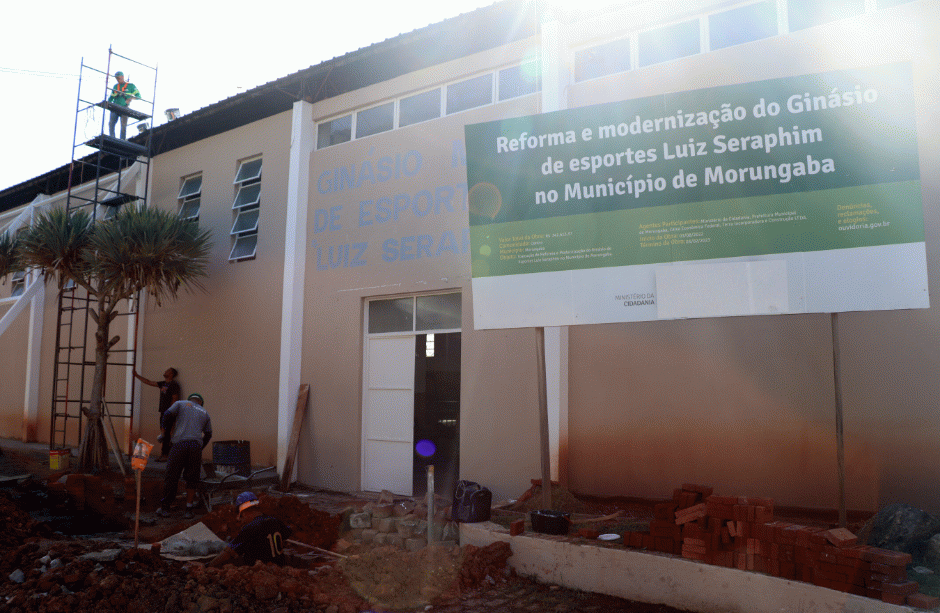Em Morungaba: Prefeitura entrega reforma do Ginásio Municipal neste domingo 