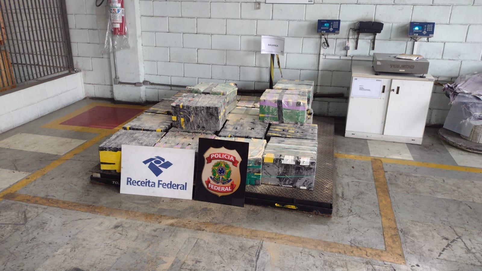 Receita Federal localiza 670kg de cocaína em carga de exportação no Porto de Santos