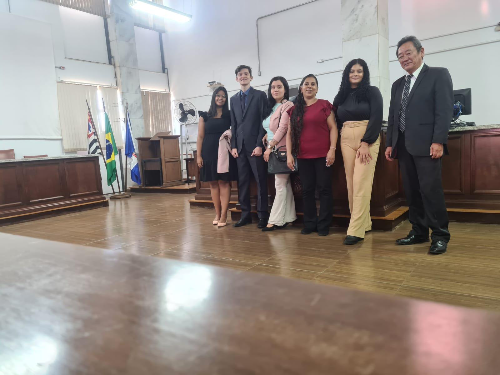 Núcleo de Prática Jurídica da USF promove participação em audiência do TJ-SP a estudantes do Curso de Direito