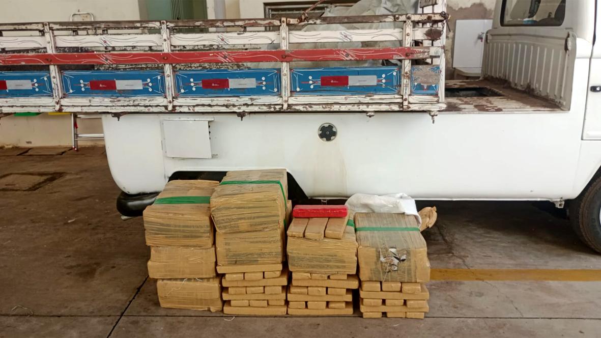 Receita Federal e Polícia Militar Rodoviária apreendem 221 kg de maconha