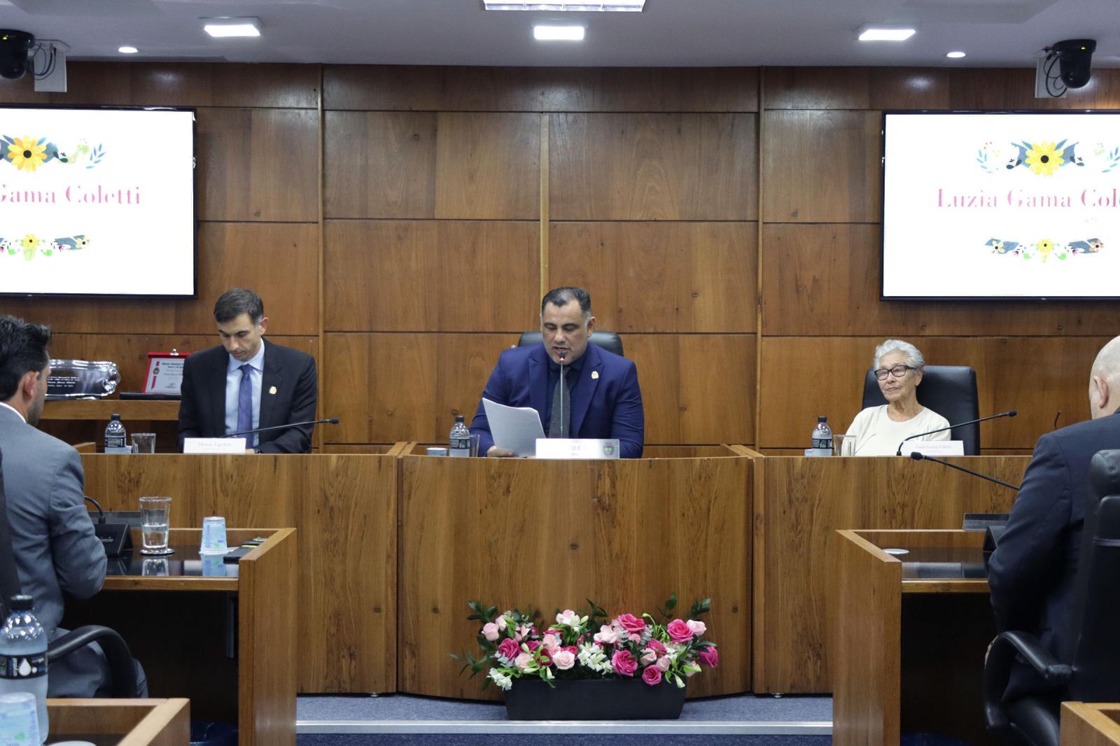 Sra. Luzia Gama Coletti é a homenageada na Sessão Solene Extremada Mãe do Ano