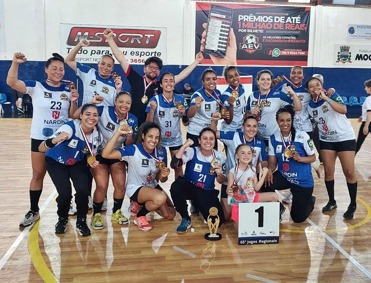 Handebol feminino é ouro nos Jogos Regionais em Mococa