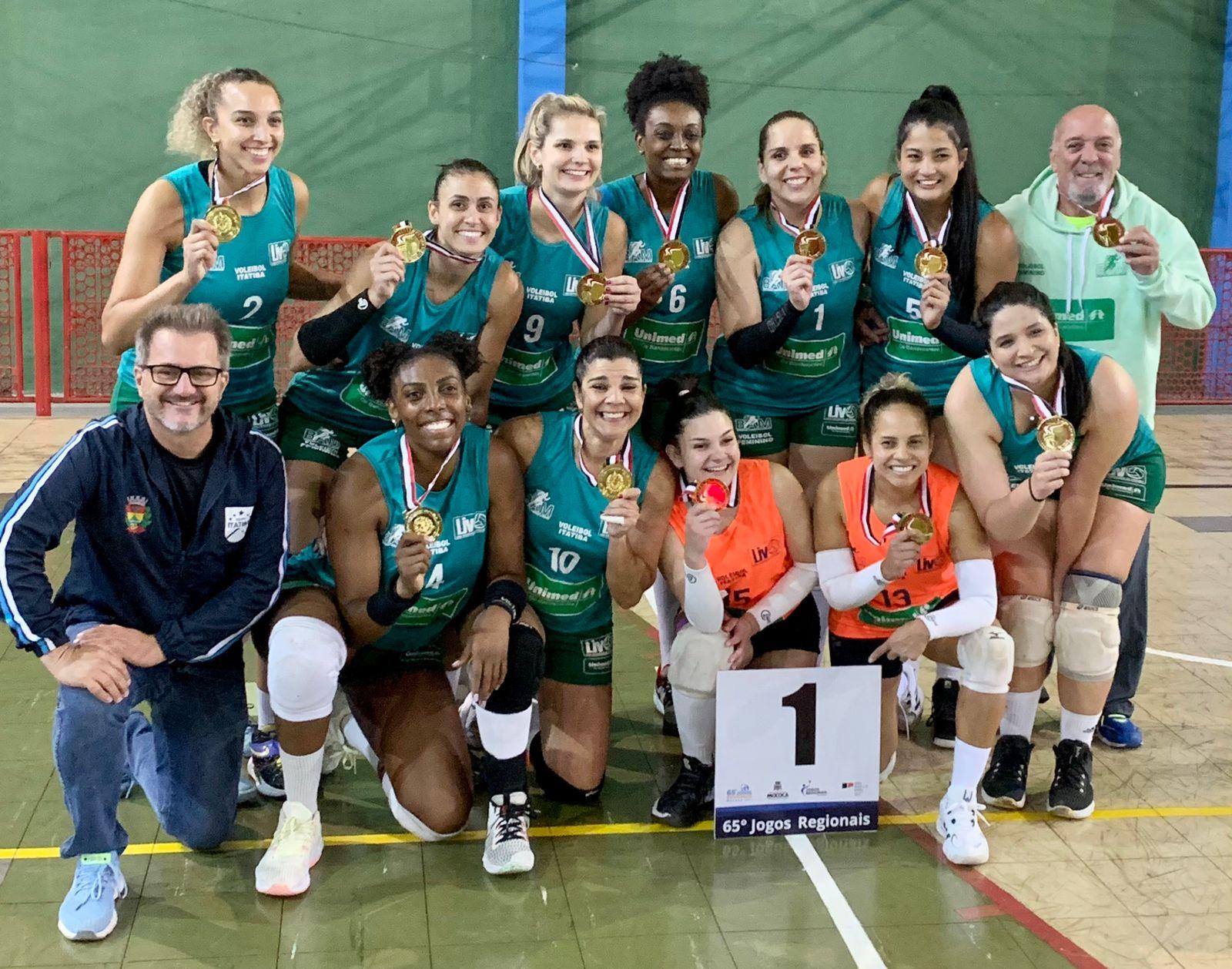 Voleibol feminino de Itatiba é medalha de ouro nos Jogos Regionais