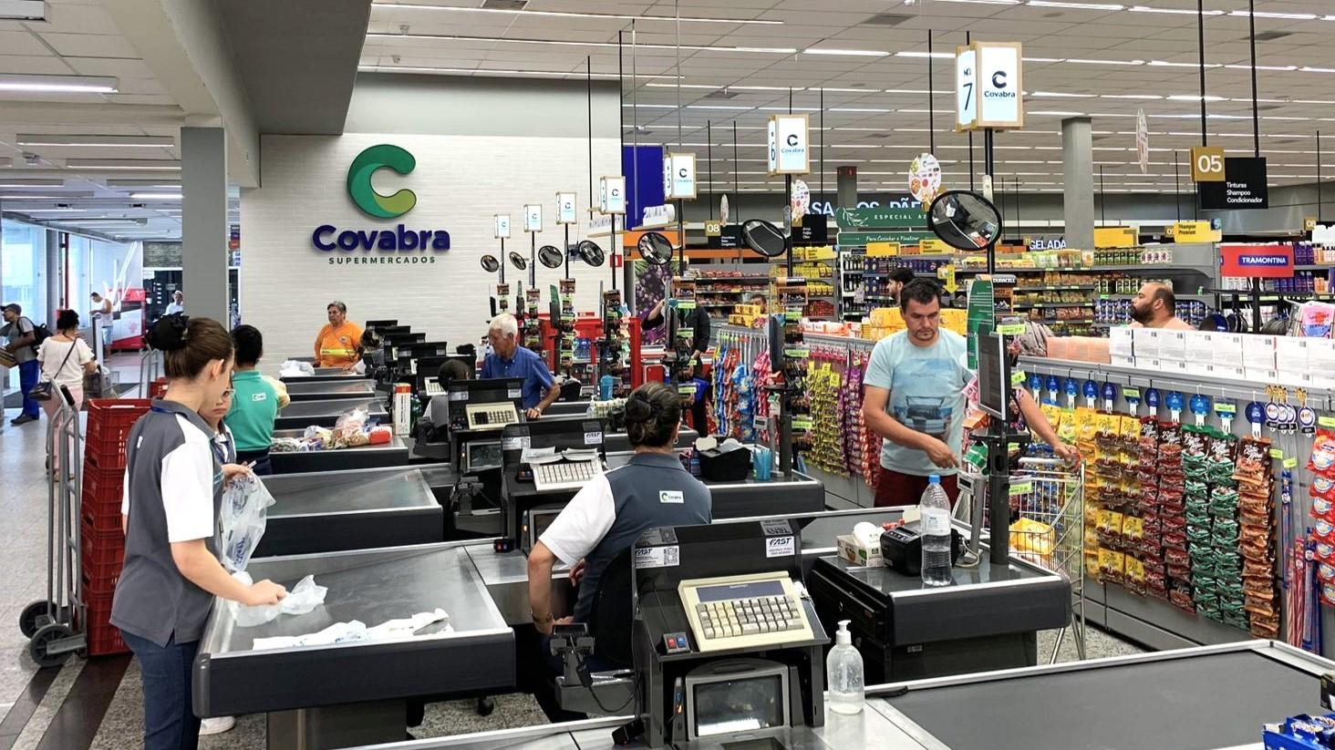 Covabra Supermercados reinaugura loja de Pedreira com descontos de até 80%