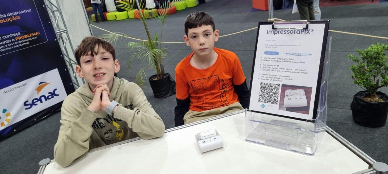 Jundiaienses de 9 e 11 anos lançam “Impressora PIX” na 1ª Feira das Profissões e Tecnologia