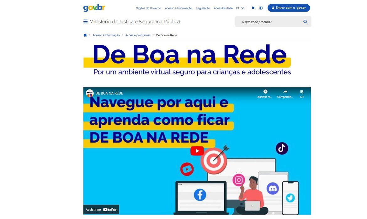 Justiça cria site com dicas sobre como proteger crianças nas redes