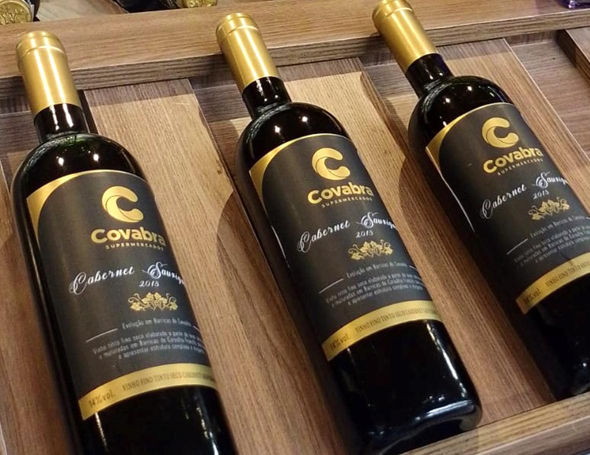 Covabra Supermercados lança vinho tinto para celebrar aniversário de 34 anos