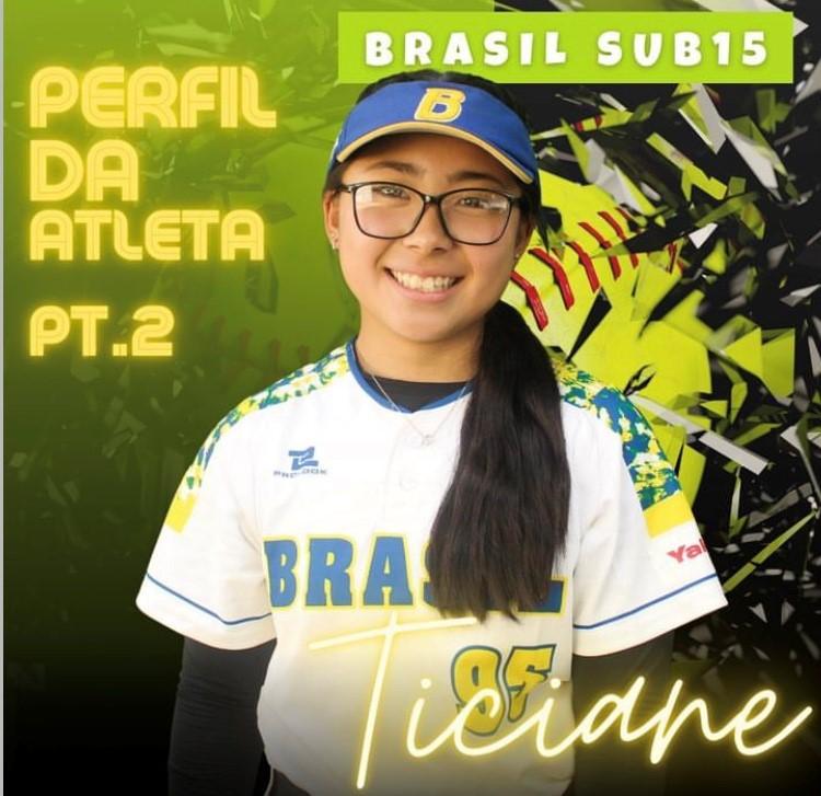 Ticiane Ito participa da I Copa do Mundo de Softbol com a seleção brasileira