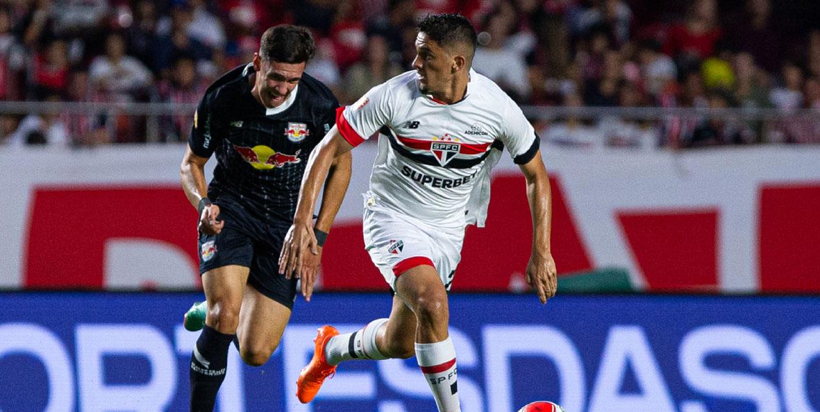  São Paulo e Red Bull Bragantino empatam com gols nos acréscimos 