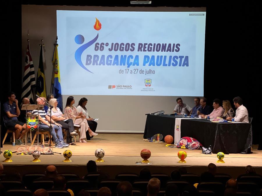 Bragança Paulista é a sede dos Jogos Regionais de 2024 da 4ª Região