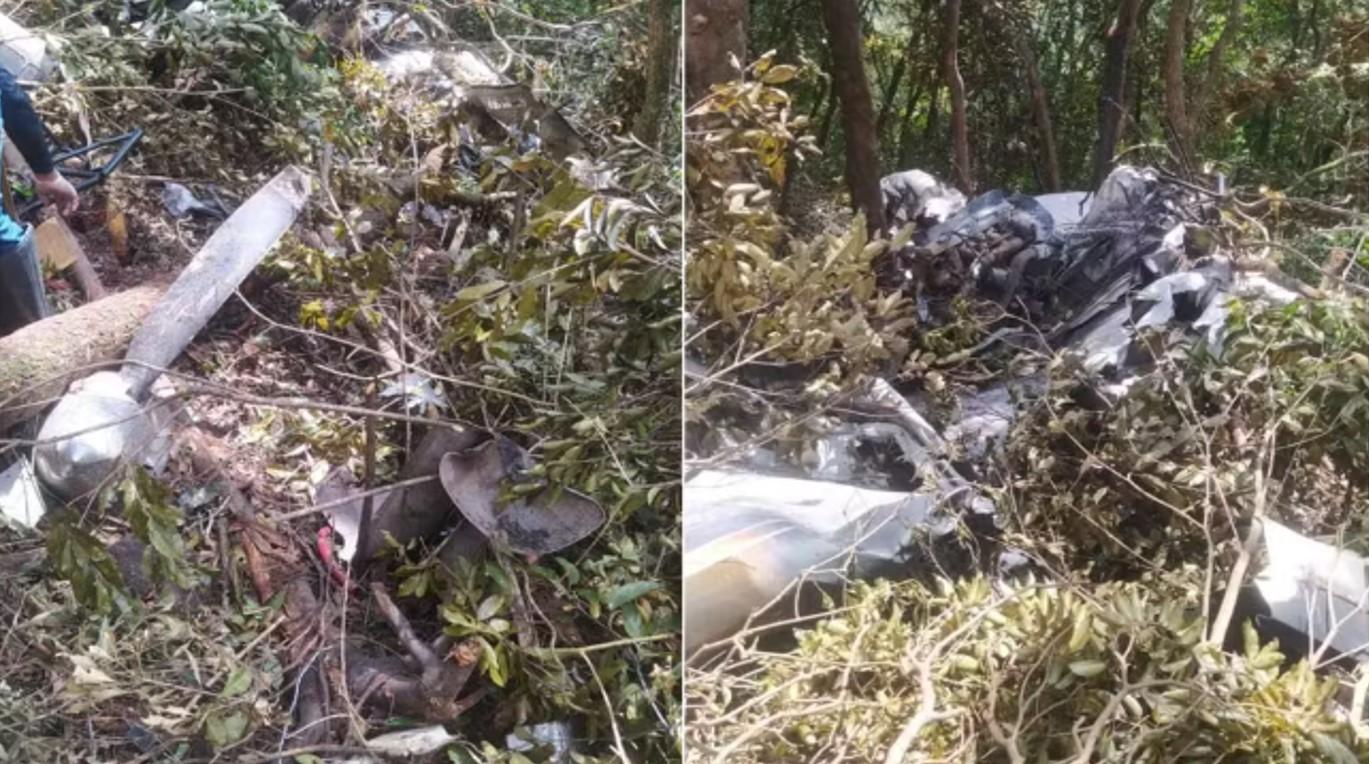 Equipes localizam destroços e corpo de piloto de avião que caiu em Jundiaí