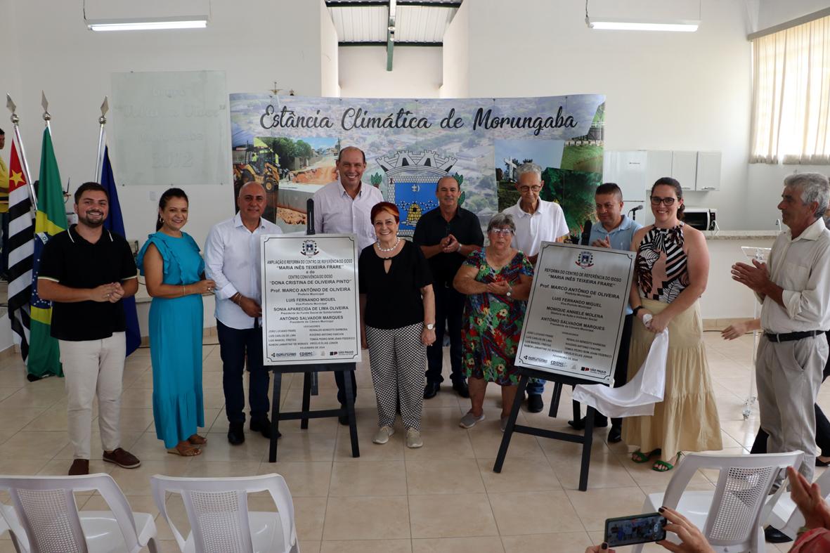 Prefeitura de Morungaba entrega obras de ampliação e reforma dos Centros do Idoso
