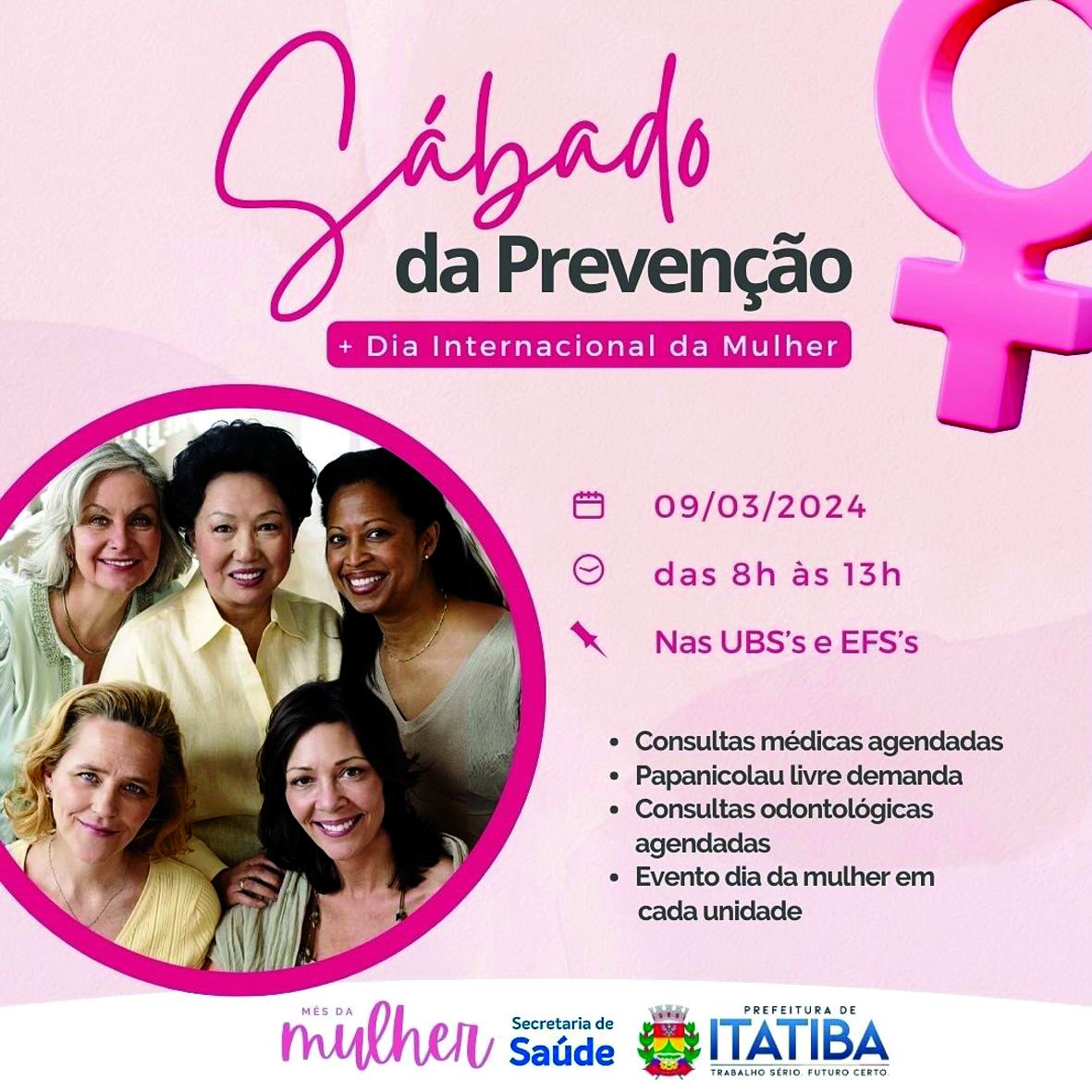 Secretaria de Saúde promove Sábado da Prevenção especial