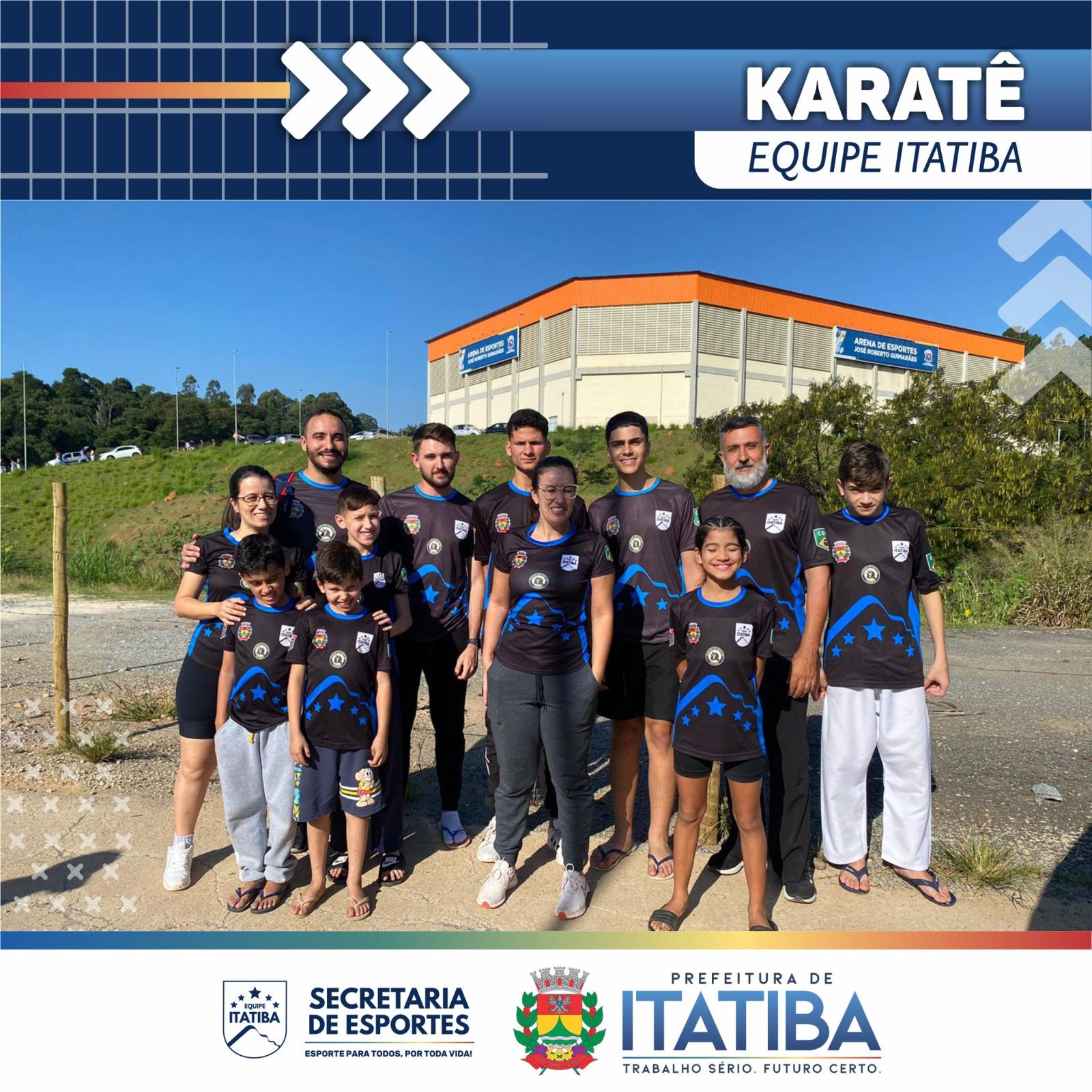 Equipe Itatiba em etapa do Campeonato Paulista de Karatê